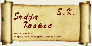 Srđa Košpić vizit kartica
